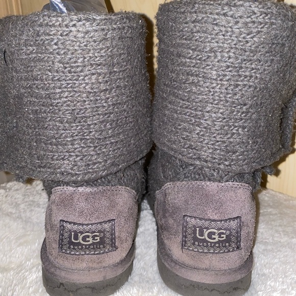 UGG Australia Lattice Cardy Charcoal Grey Women's Boots - Picture 4 of 6